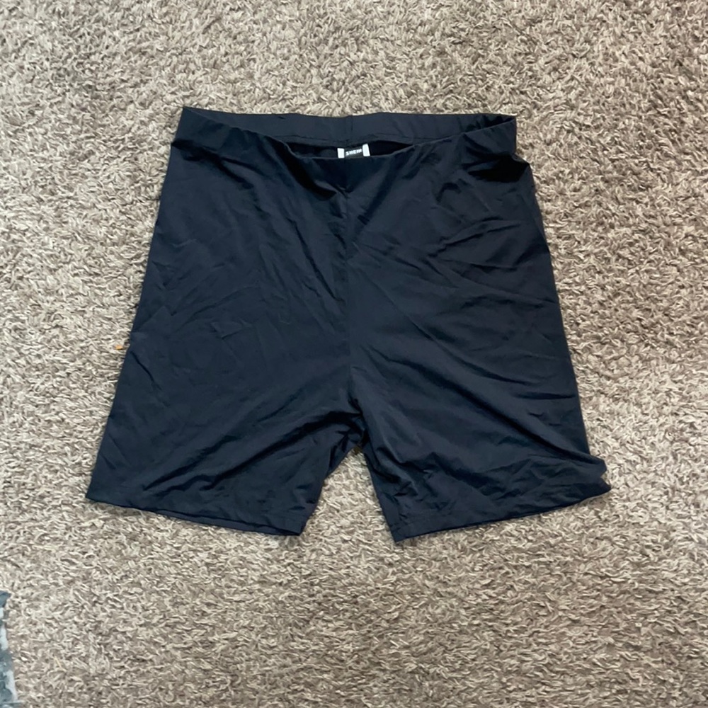 Black biker shorts